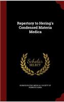 Repertory to Hering's Condensed Materia Medica