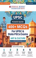 Oswaal UPSC Power Bank:1000+ MCQs for UPSC and State PSCs Exams Art & Culture Hardcover Book (For 2024 Exam)