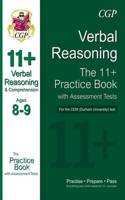 11+ Verbal Reasoning Practice Book with Assessment Tests (Age 8-9) for the CEM Test