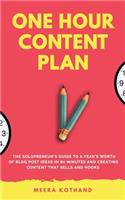 One Hour Content Plan