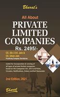 Bharat's All About Private Limited Companies by D.K. Jain - 2nd Edition 2021