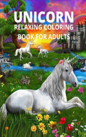 Unicorn relaxing coloring book for adults