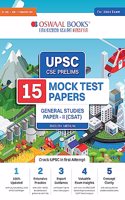 Oswaal UPSC CSE 15 Mock Test Papers General Studies Paper-II (CSAT) (For 2024 Exam)