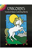 Unicorns Stained Glass Colouring Book