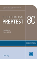 Official LSAT PrepTest 80