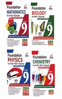 Foundation PCMB (Science + Maths) for IIT-JEE/NEET/Olympiad for Class 9 (Set of 4 books)