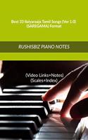 Best 33 Ilaiyaraaja Tamil Songs (Ver 1.0) - (SAREGAMA) Format: RUSHISBIZ PIANO NOTES - (Video Links+Notes+Scales+Index) - MEDIUM SIZE (6X9 BOOK)