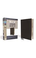 NIV, Thinline Reference Bible, Premium Bonded Leather, Black, Red Letter Edition, Comfort Print