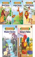 Moral Stories (Illustrated) (Set of 5 Story Books for Kids) - Aesop's Fables, Animal Stories, Jungle Stories, Moral Stories, Wisdom Stories