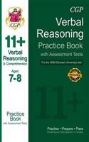 11+ Verbal Reasoning Practice Book with Assessment Tests (Age 7-8) for the CEM Test