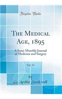 The Medical Age, 1895, Vol. 13: A Semi-Monthly Journal of Medicine and Surgery (Classic Reprint)