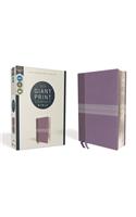 Niv, Giant Print Compact Bible, Leathersoft, Purple, Red Letter Edition, Comfort Print