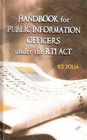 Handbook For Public Information Officers Under The Rti Act