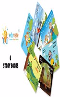 Short Story books with exercises for kids aged 6-7 years ( Kannada Hexa Combo )