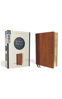 Niv, Giant Print Compact Bible, Leathersoft, Brown, Red Letter Edition, Comfort Print