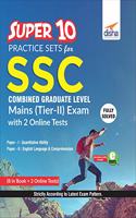 Super 10 Practice Sets for SSC CGL Mains (Tier II) Exam with 2 Online Sets