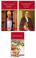 Best of Indian Independence (Set of 3 Books) - Why I am an Atheist, Annihilation of Caste and Nationalism - Bhagat Singh, BR Ambedkar, Rabindranath Tagore