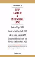 Taxmann's New Labour & Industrial Laws With Comparative Study, Charts & Tables Of New And Old Labour Laws | October 2020 Edition