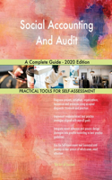 Social Accounting And Audit A Complete Guide - 2020 Edition