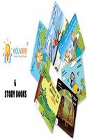 Short Story books with exercises for kids aged 6-7 years ( Tamil Hexa Combo )