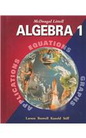 McDougal Littell Algebra 1: Student Edition (C) 2001 2001