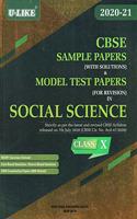 CBSE U-Like Sample Papers (With Solutions) Social Science for Class 10 Examination 2020-21