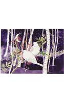 Doves in White Birches Deluxe Boxed Holiday Cards