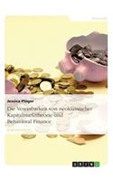 Die Vereinbarkeit von neoklassischer Kapitalmarkttheorie und Behavioral Finance