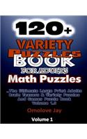 120+ Variety Puzzle Book for Adults - Math Puzzles