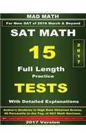 2017 New SAT Math 15 Tests