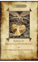 Songs of Innocence & Experience; plus The Marriage of Heaven & Hell. With 50 original colour illustrations. (Aziloth Books)