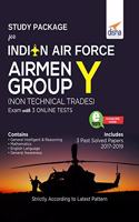 Study Package for Indian Air Force Airmen Group Y (Non-Technical Trades) Exam with 3 Online Sets