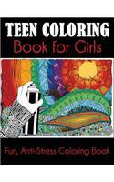 Teen Coloring Book for Girls