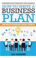 Business Plan Template And Example