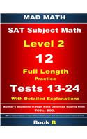 2018 SAT Subject Level 2 Book B Tests 13-24