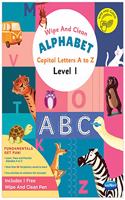 Navneet Wipe and Clean - Alphabet (Capital Letters A to Z) Level 1