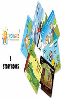 Short Story books with exercises for kids aged 6-7 years ( Telugu Hexa Combo )