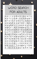 Word Search For Adults