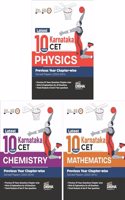 Latest 10 Year Karnataka CET Physics, Chemistry & Mathematics Previous Year Chapter-wise Solved Papers (2023 - 2014) | KCET PYQs Question Bank | For 2024 Engineering (B.Tech/ BE) & B.Sc. Exams