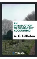 An Introduction to Elementary Accounting