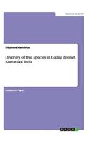 Diversity of tree species in Gadag district, Karnataka, India