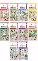 SpringBoard Integrated Monthly Series - Junior Kg 3-5 years. Set of 10 Books.