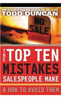 Top Ten Mistakes Salespeople Make and How to Avoid Them