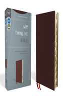 NIV, Thinline Bible, Bonded Leather, Burgundy, Indexed, Red Letter Edition