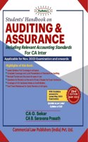 Students Handbook on Auditing and Assurance for CA Inter [Paperback] CA G. Sekar & CA B. Saravana Prasath