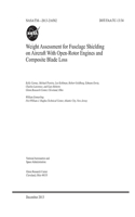 Weight Assessment for Fuselage Shielding on Aircraft With Open-Rotor Engines and Composite Blade Loss