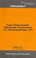 Drugs & Magic Remedies (Objectionable Advertisements) Act, 1954 alongwith Rules, 1955