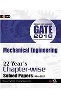 GATE Mechanical Engineering (22 Year's Chapter-Wise Solved Paper) 2018