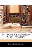 History of Modern Mathematics