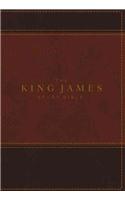 KJV, The King James Study Bible, Leathersoft, Brown, Red Letter, Full-Color Edition